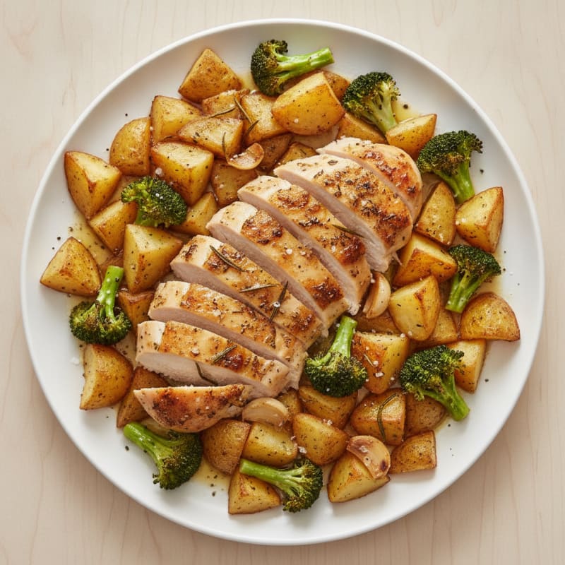 Herb-Roasted Chicken and Potatoes