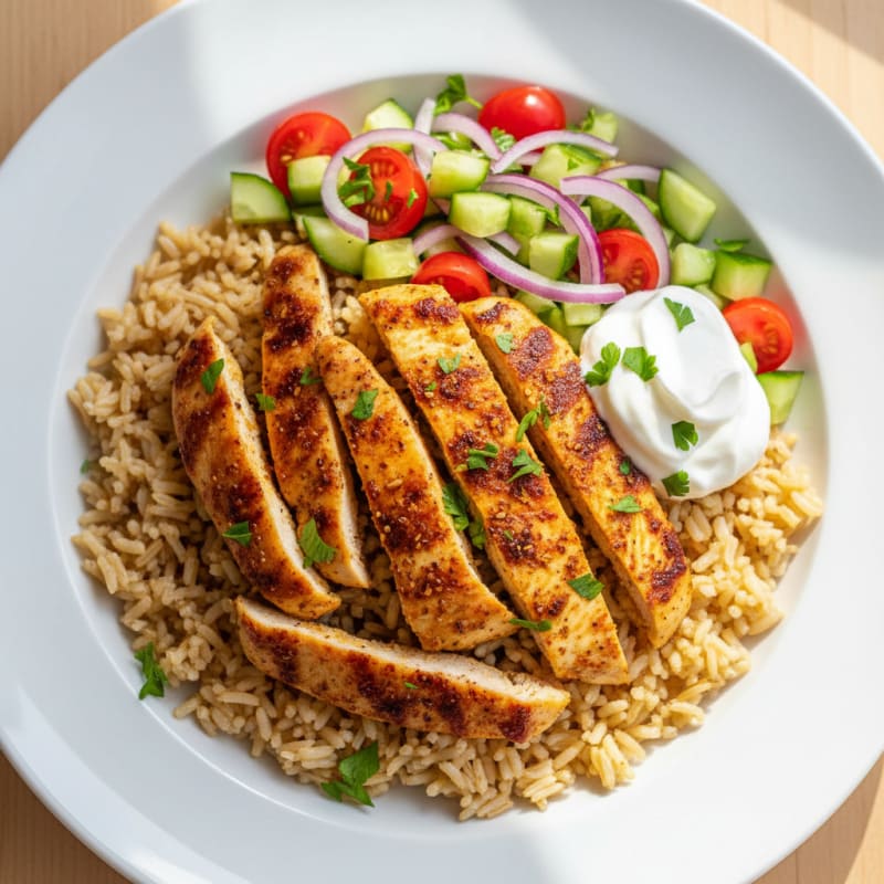 Chicken Shawarma Rice Bowl