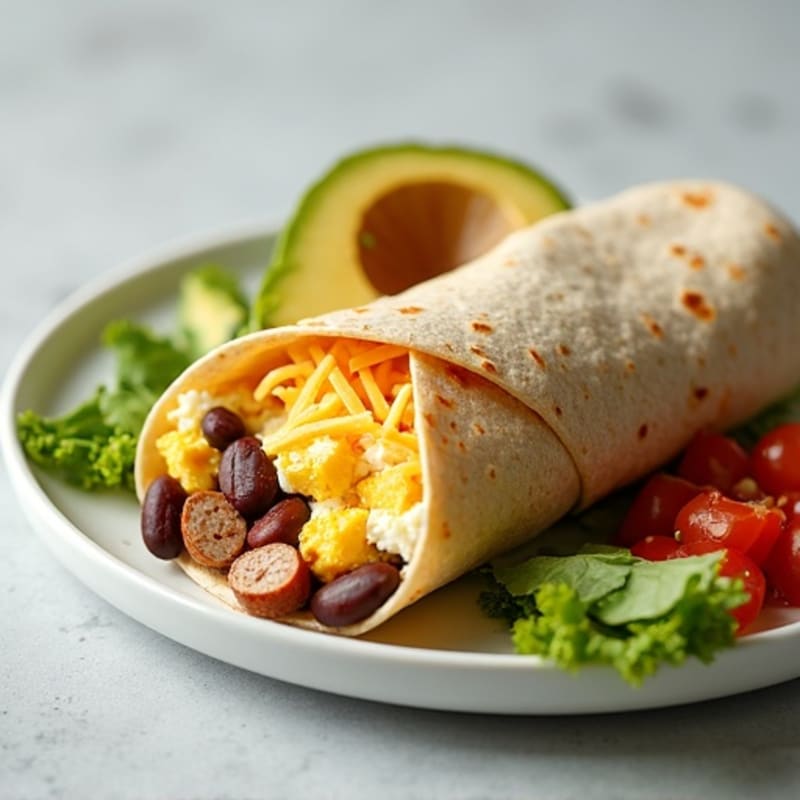 Protein-Packed Egg White Breakfast Burrito