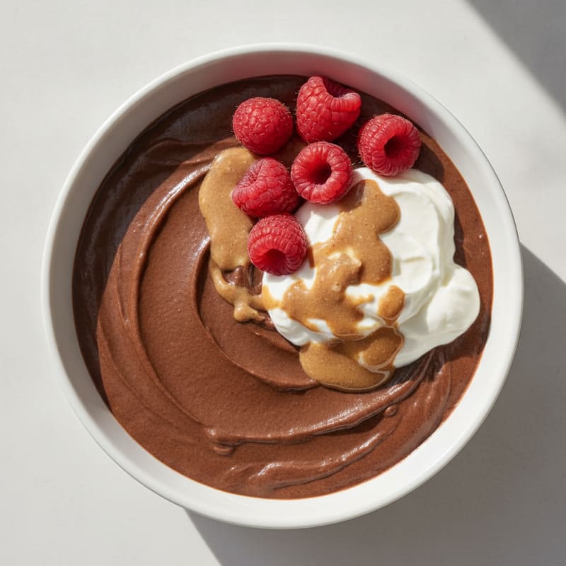 Silky Chocolate Protein Pudding with Greek Yogurt