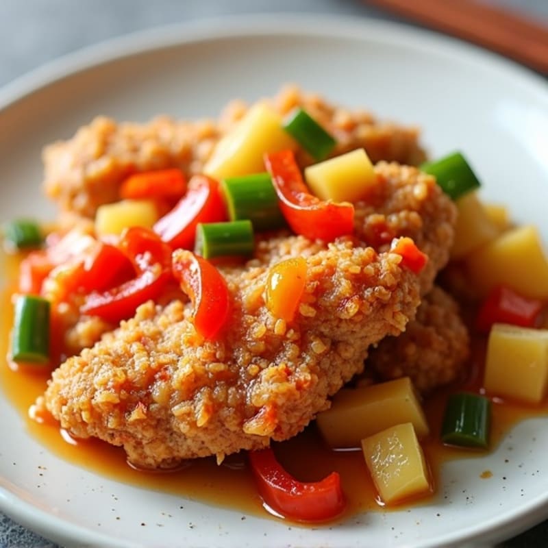 Crispy Baked Sweet & Sour Chicken