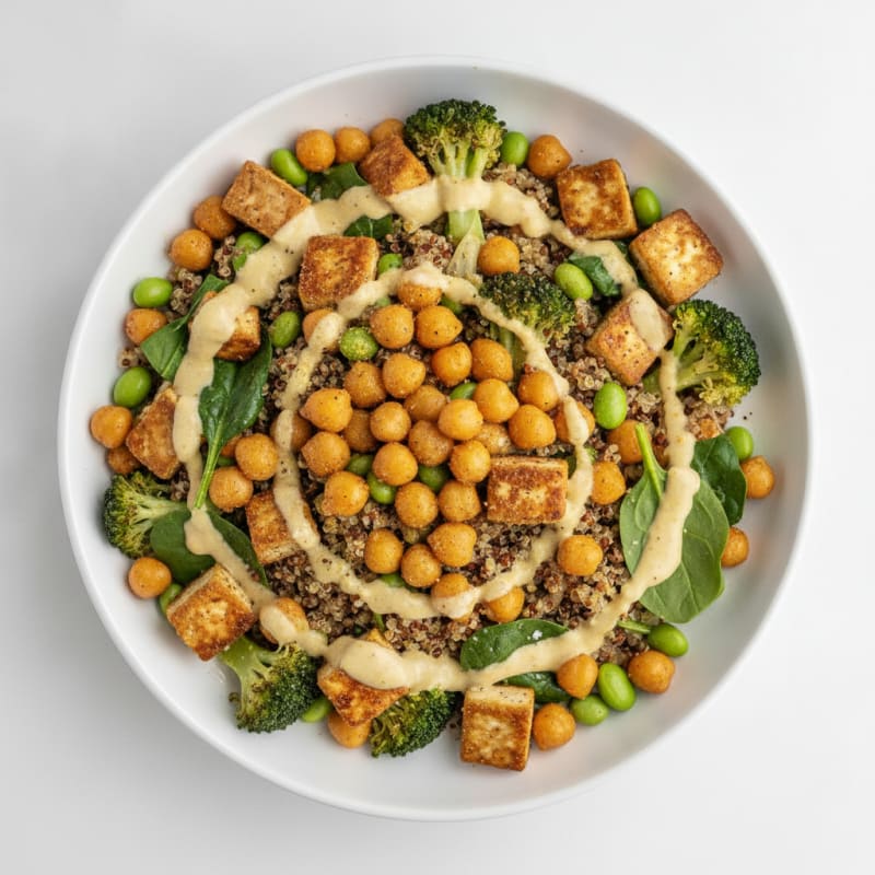 Chickpea and Vegetable Grain Bowl