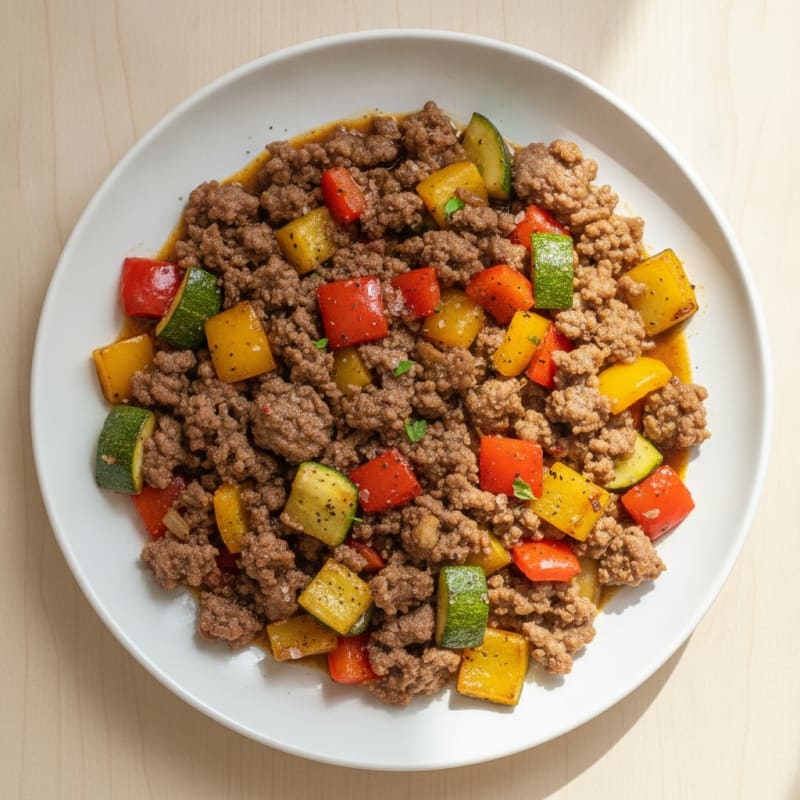 Ground Beef and Vegetable Skillet
