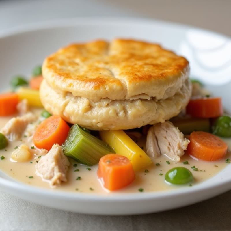 Lightened-Up Creamy Chicken and Root Vegetable Pot Pie