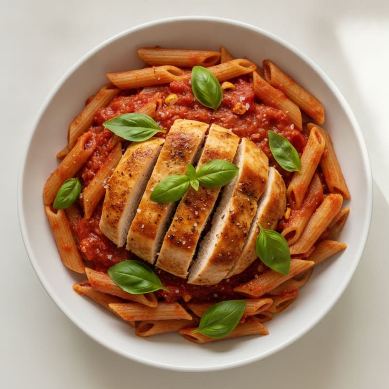 Classic Marinara Pasta with Fresh Basil
