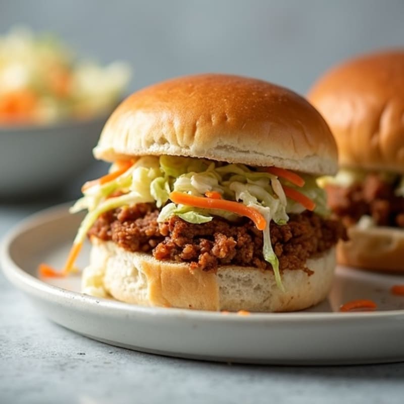 Tender Slow-Cooked Pulled Pork Sliders with Crunchy Slaw
