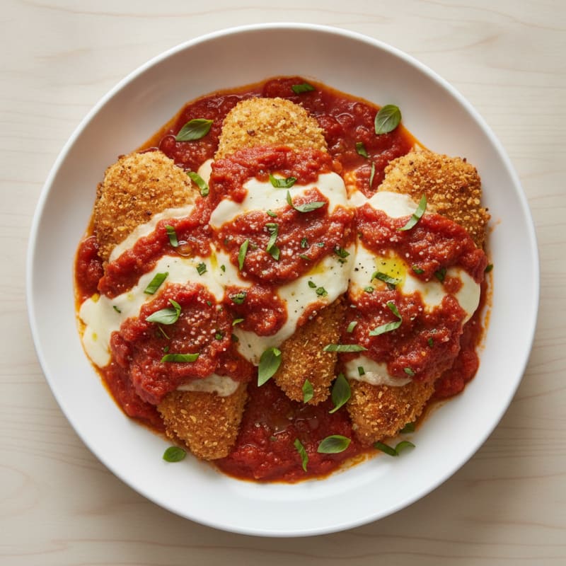 Baked Chicken Parmesan with Marinara