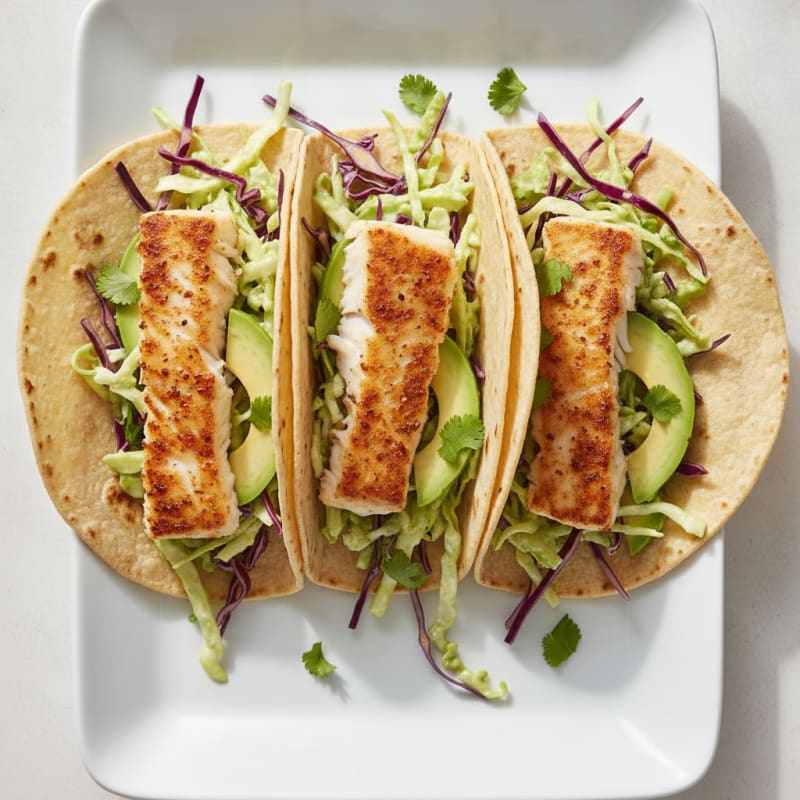 Pan-Seared Cod Fish Tacos