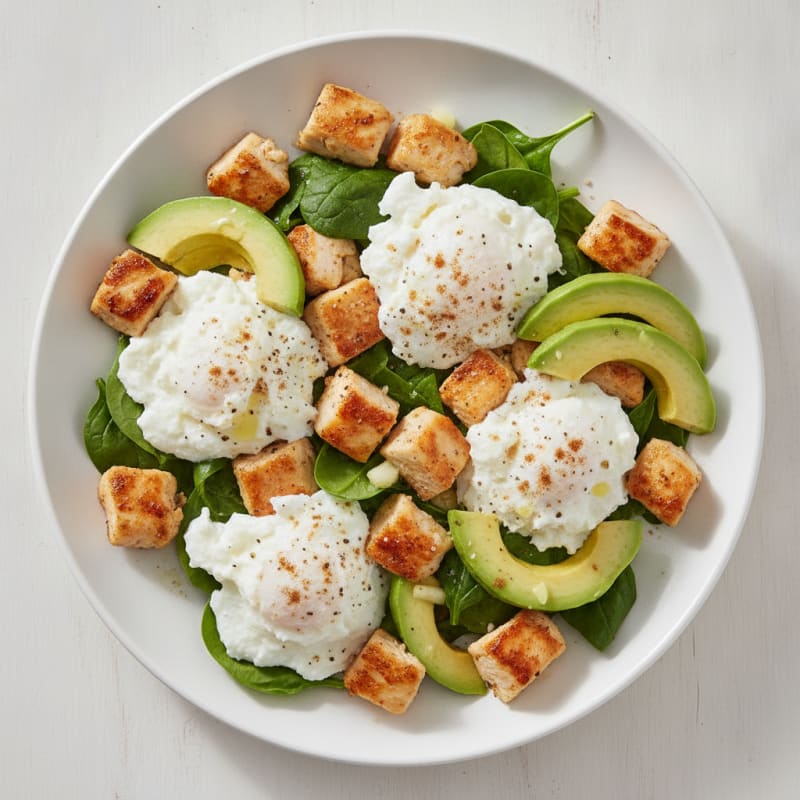 Savory Chicken and Silky Egg White Scramble