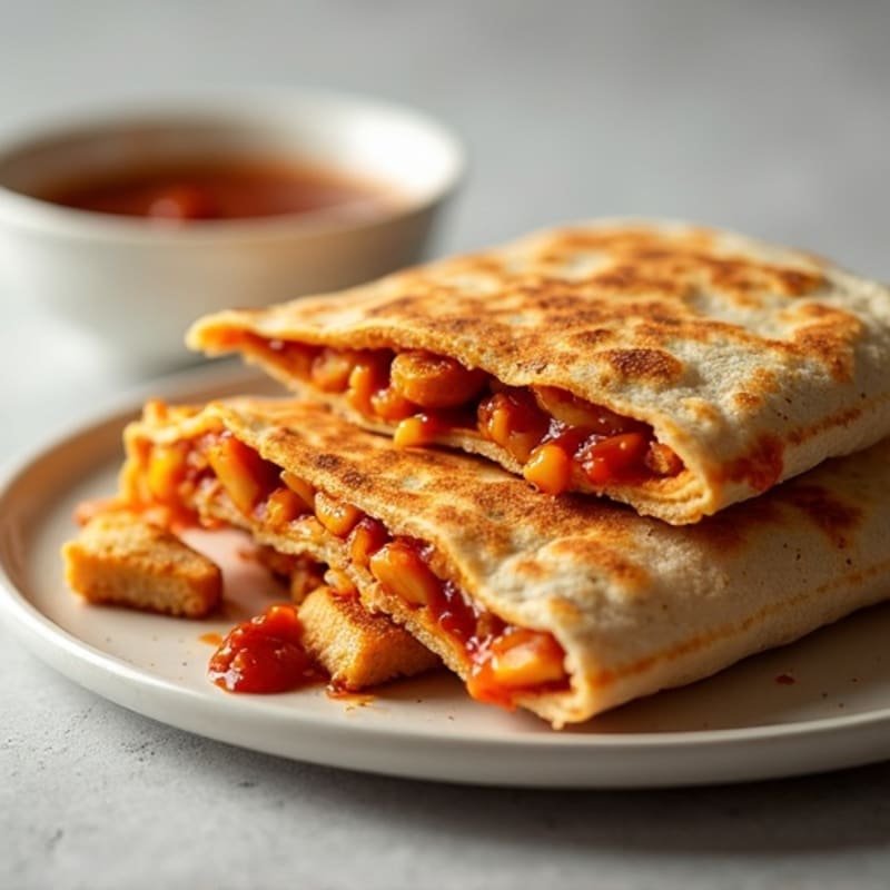 Crispy BBQ Chicken Quesadilla