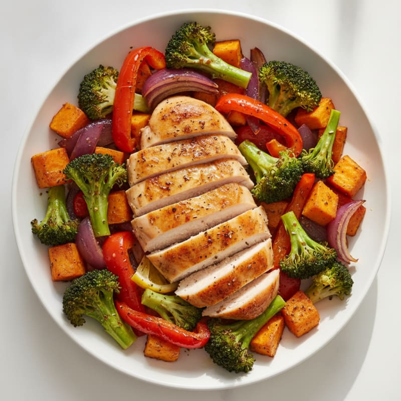 Chicken and Roasted Vegetable Medley
