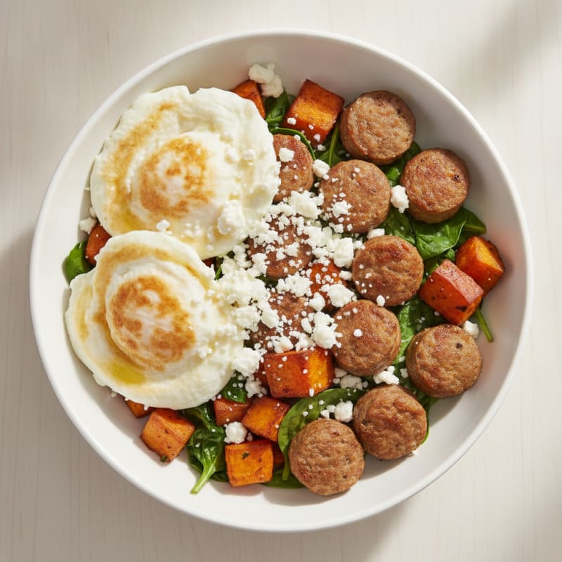 Egg White and Turkey Sausage Power Bowl