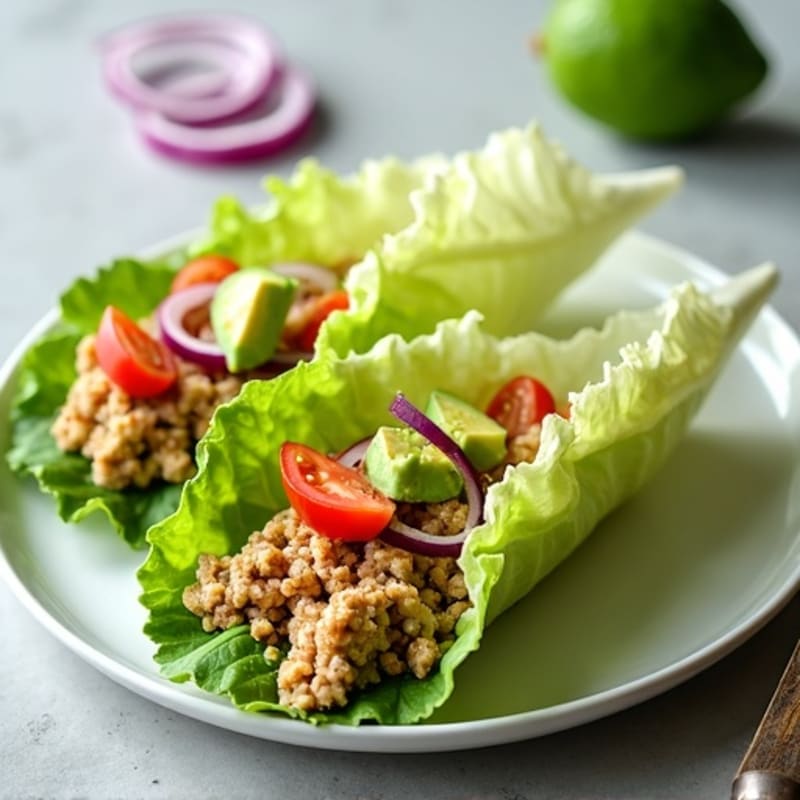 Creamy Avocado Turkey Lettuce Wrap