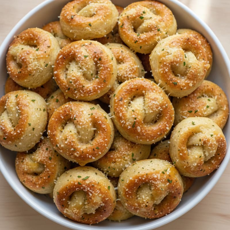 Garlic Parmesan Pretzel Bites