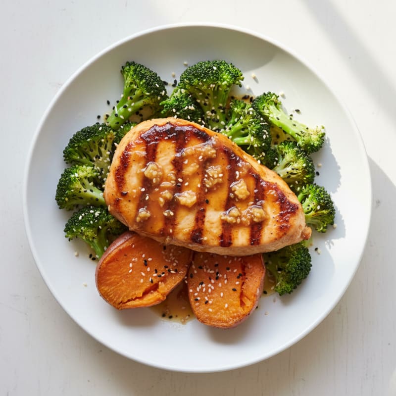 Japanese BBQ Chicken Sweet Potato Bowl