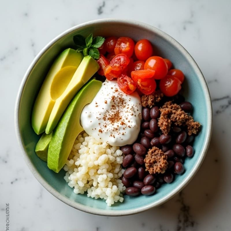 Seasoned Ground Beef Bowl with Special Sauce