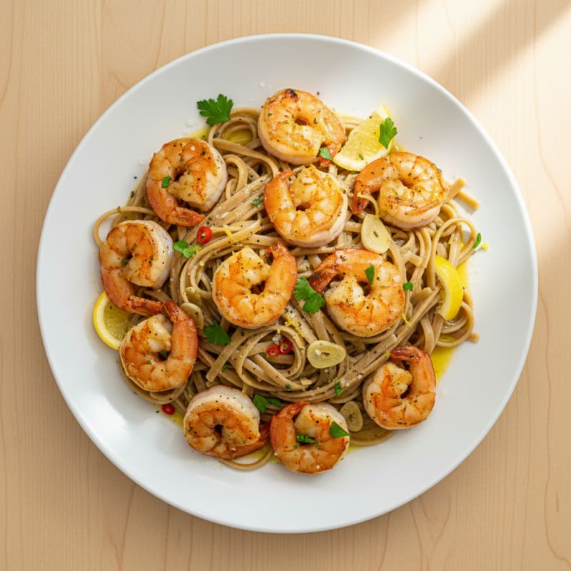 Garlic Shrimp Scampi with Linguine