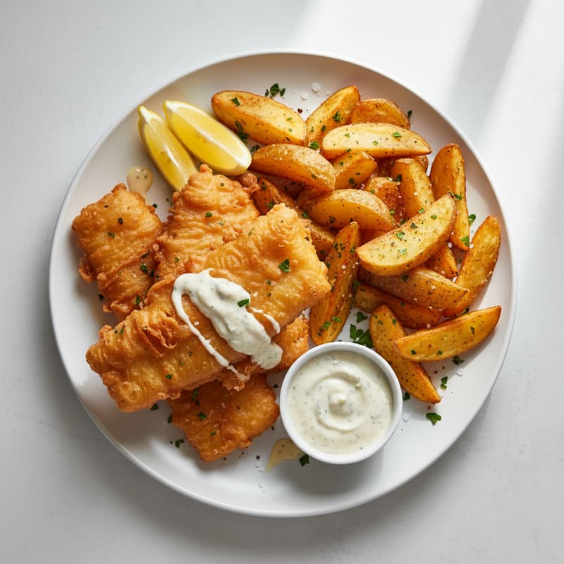 Classic Beer-Battered Fish and Chips