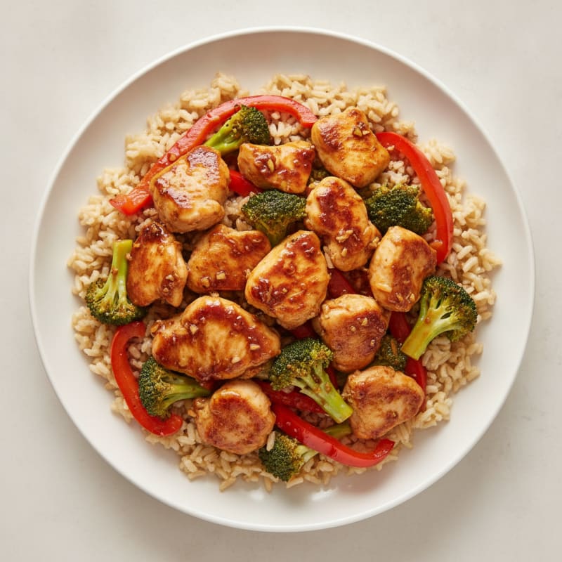 Healthy General Tso's Chicken Stir-Fry