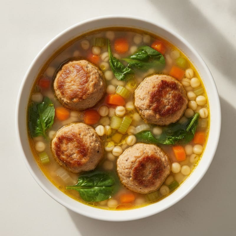 Italian Wedding Soup with Meatballs