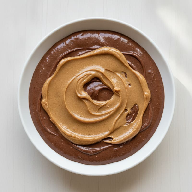 Silky Chocolate Protein Pudding with Almond Butter