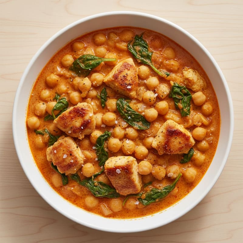 Creamy Spiced Chickpea and Tomato Curry
