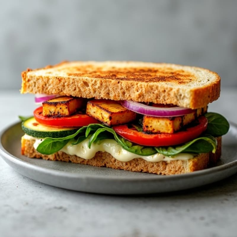 Crispy Roasted Vegetable Panini