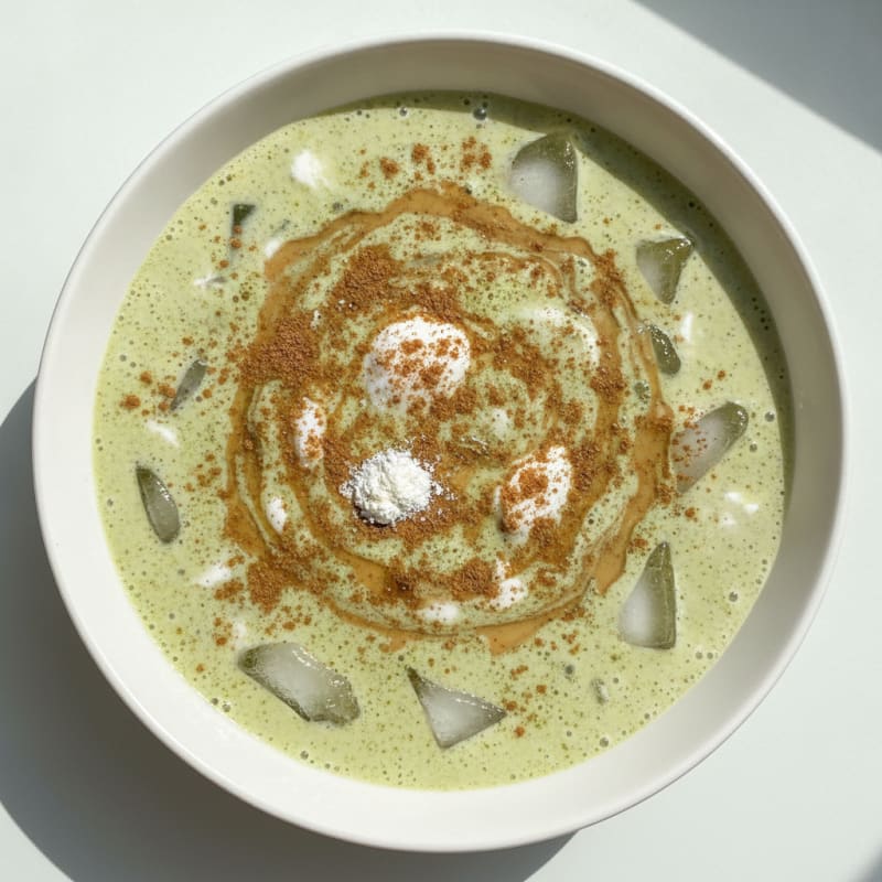 Matcha Horchata Iced Latte