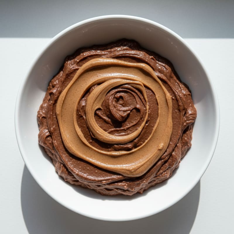 Silky Chocolate Protein Pudding with Almond Butter