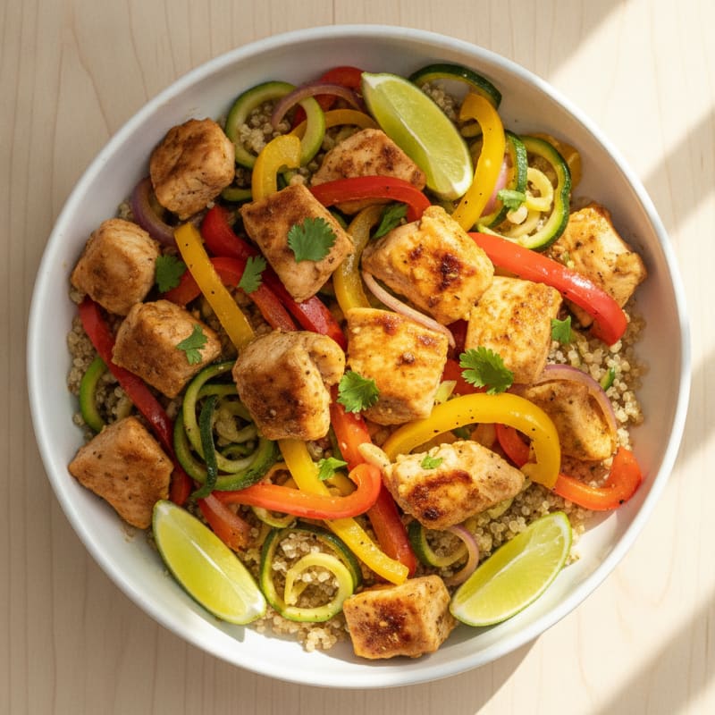 Zesty Chicken and Bell Pepper Skillet