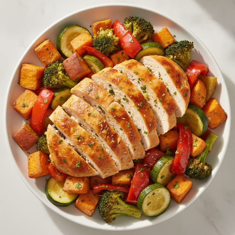 Sheet Pan Lemon Herb Chicken and Veggies