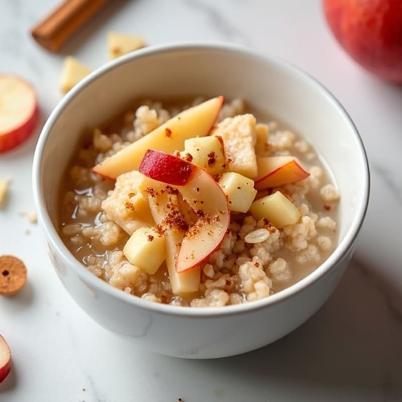 Protein-Packed Apple Cinnamon Steel Cut Oats