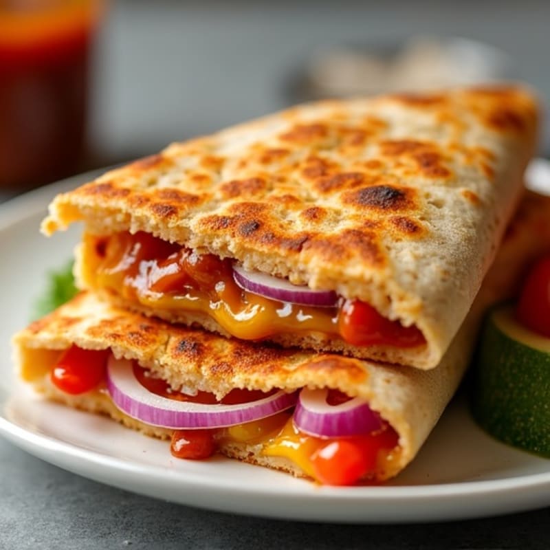 Crispy BBQ Chicken Quesadilla