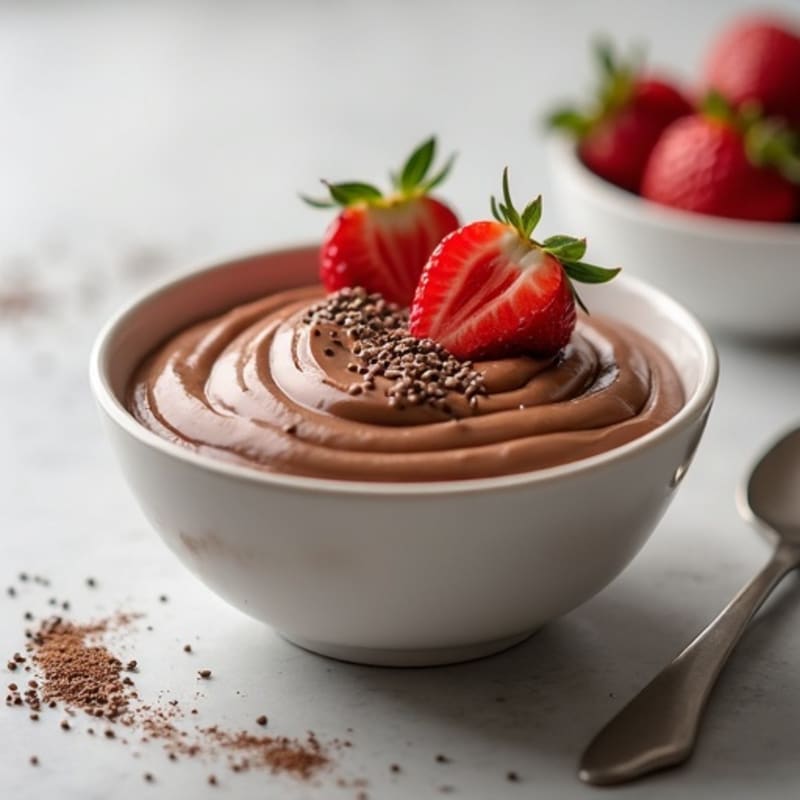 Silky Chocolate Protein Pudding with Greek Yogurt