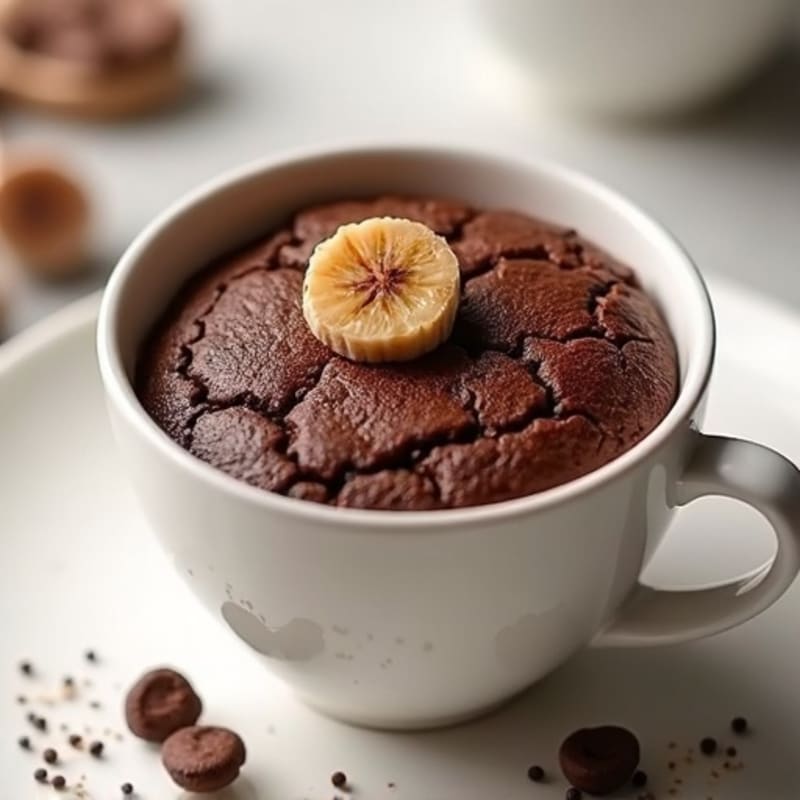 Healthy Chocolate Protein Mug Cake