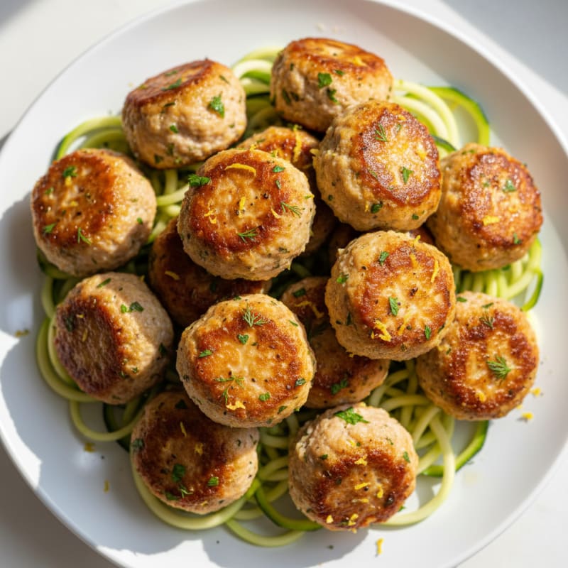 Tender Lemon-Herb Chicken Meatballs