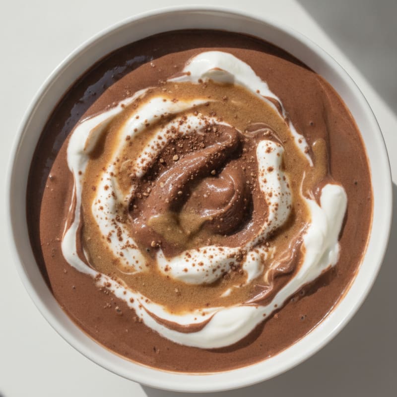 Silky Chocolate Protein Pudding with Greek Yogurt