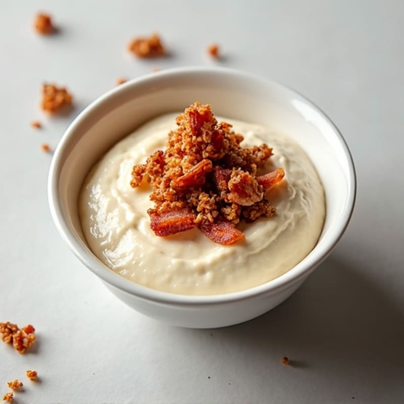 Vanilla Protein Yogurt with Crispy Bacon Crumble