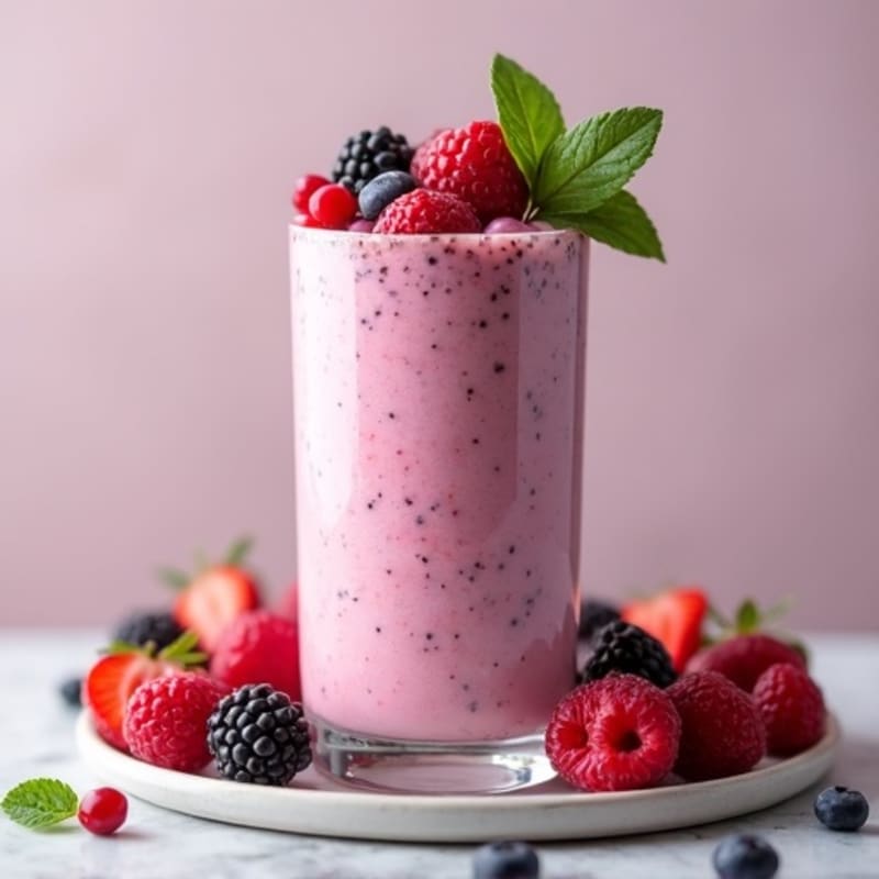 Creamy Berry Protein Smoothie
