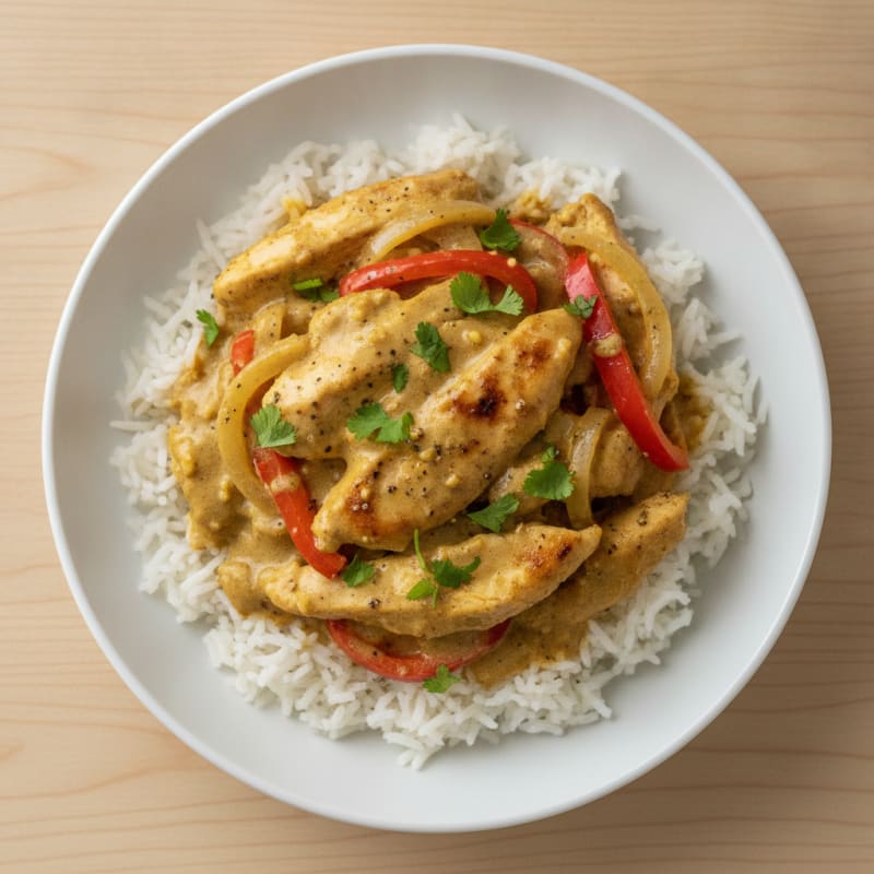 Coconut Curry Chicken with Basmati Rice