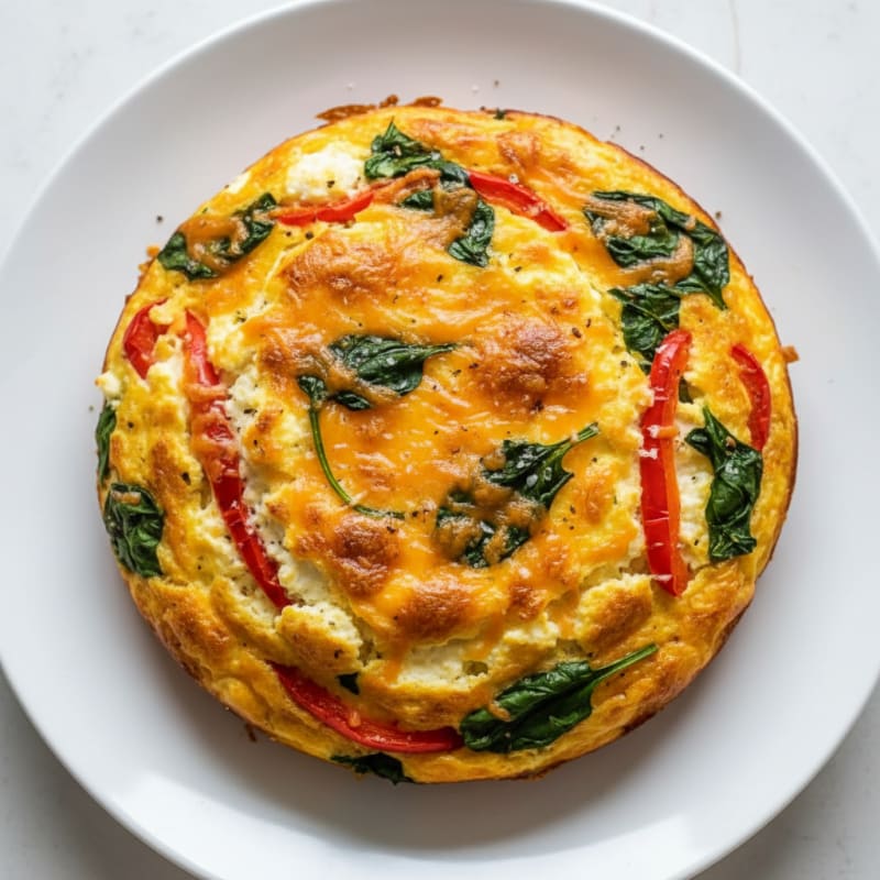 Golden Cheesy Baked Egg Casserole