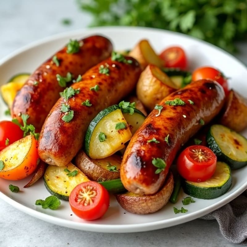 Sheet Pan Italian Sausage and Roasted Potato Bake