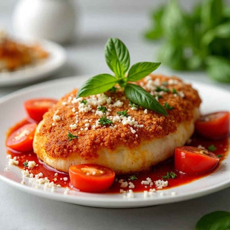Crispy Baked Chicken Parmesan with Fresh Herbs