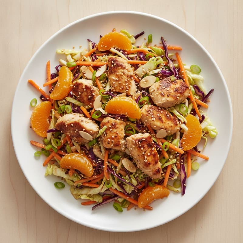 Sesame Chicken Salad with Mandarin Oranges