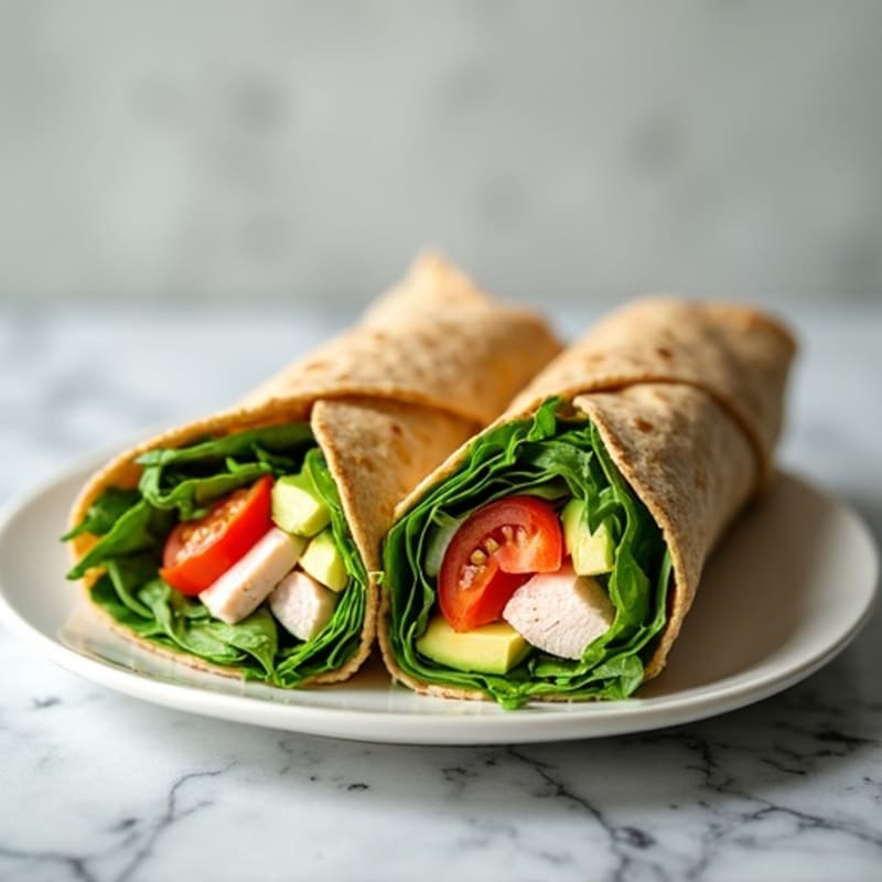 Fresh Turkey and Creamy Avocado Wrap