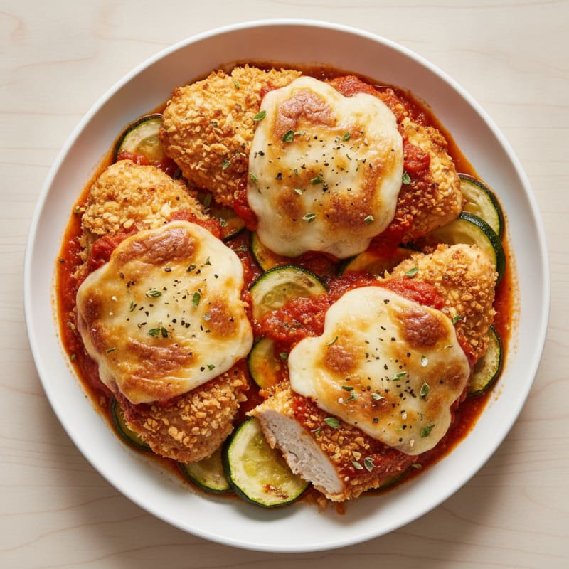 Baked Chicken Parmesan with Marinara