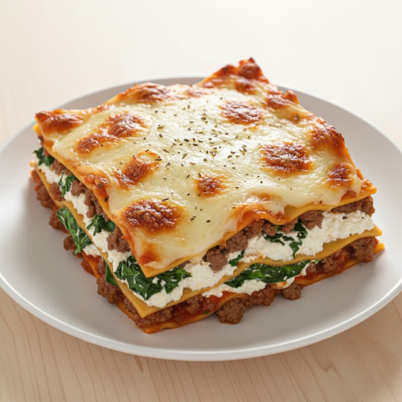 Creamy Baked Beef Lasagna