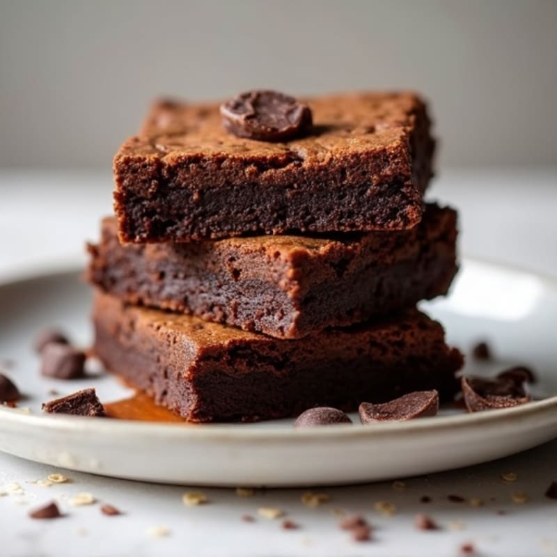 Protein-Rich Dark Chocolate Sweet Potato Brownies