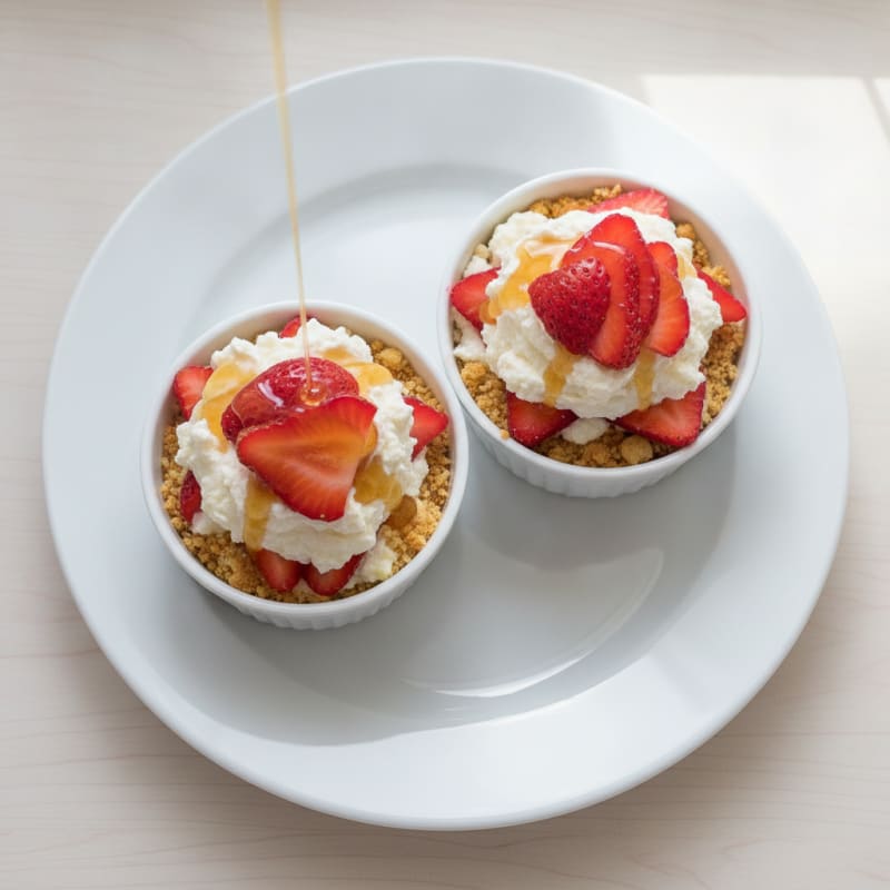 Strawberry Protein Cheesecake Cups