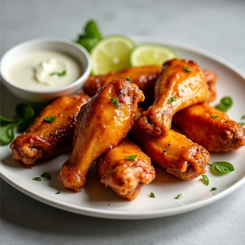 Crispy Baked Honey Garlic Chicken Wings